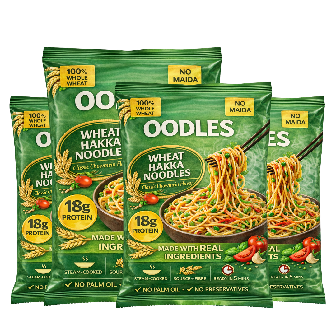 Wheat Hakka Noodles (Pack of 4) 4x75g Each