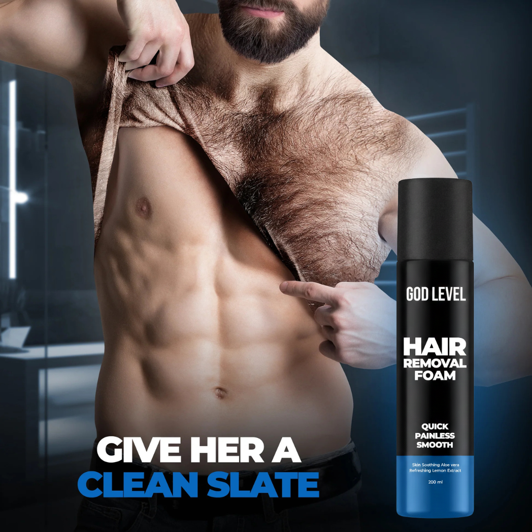 God Level - Hair Removal Foam for Men - 200ml