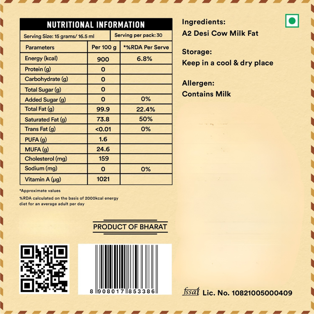 Pustaini Desi Ghee- 1ltr