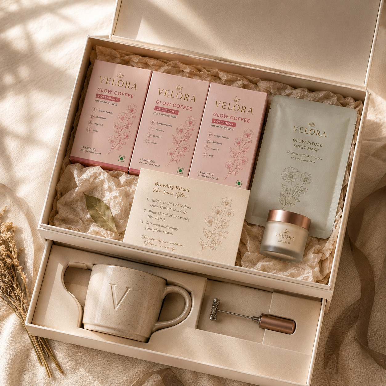 Velora Glow Coffee · Collagen+