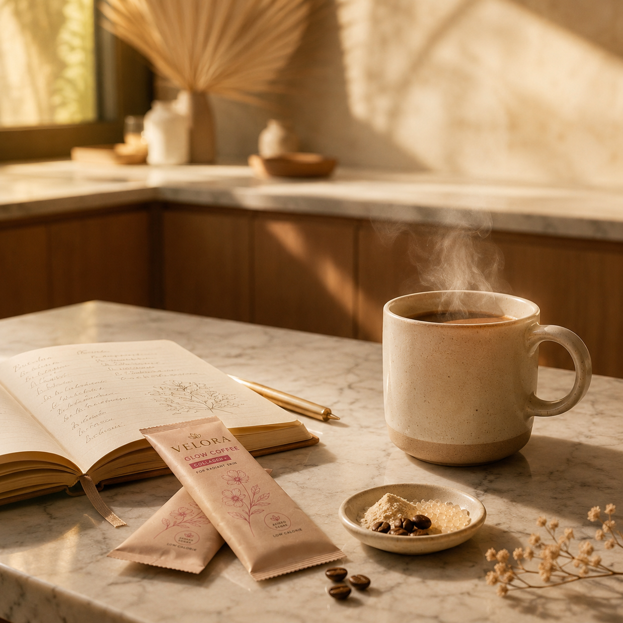 Velora Glow Coffee · Collagen+