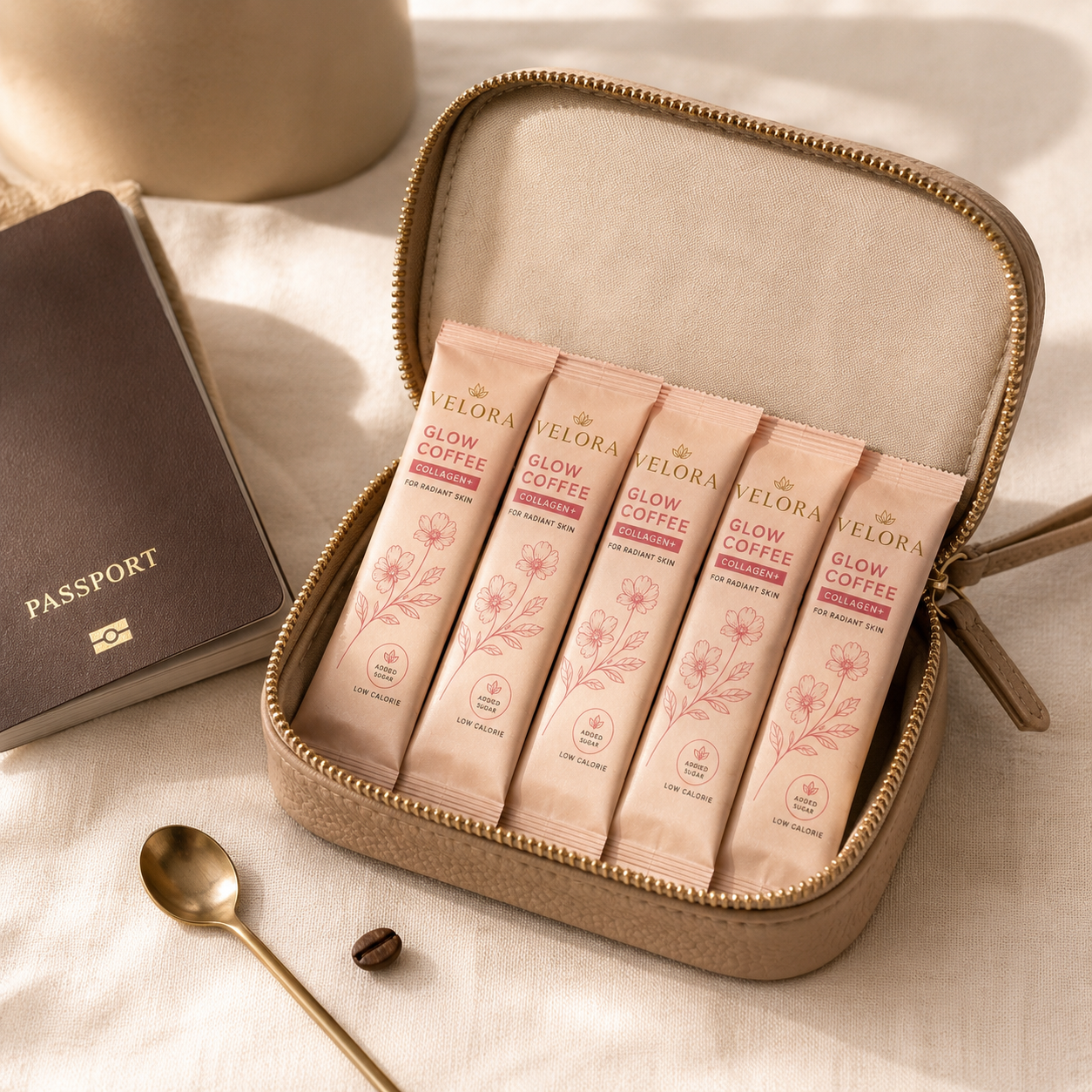 Velora Glow Coffee · Collagen+