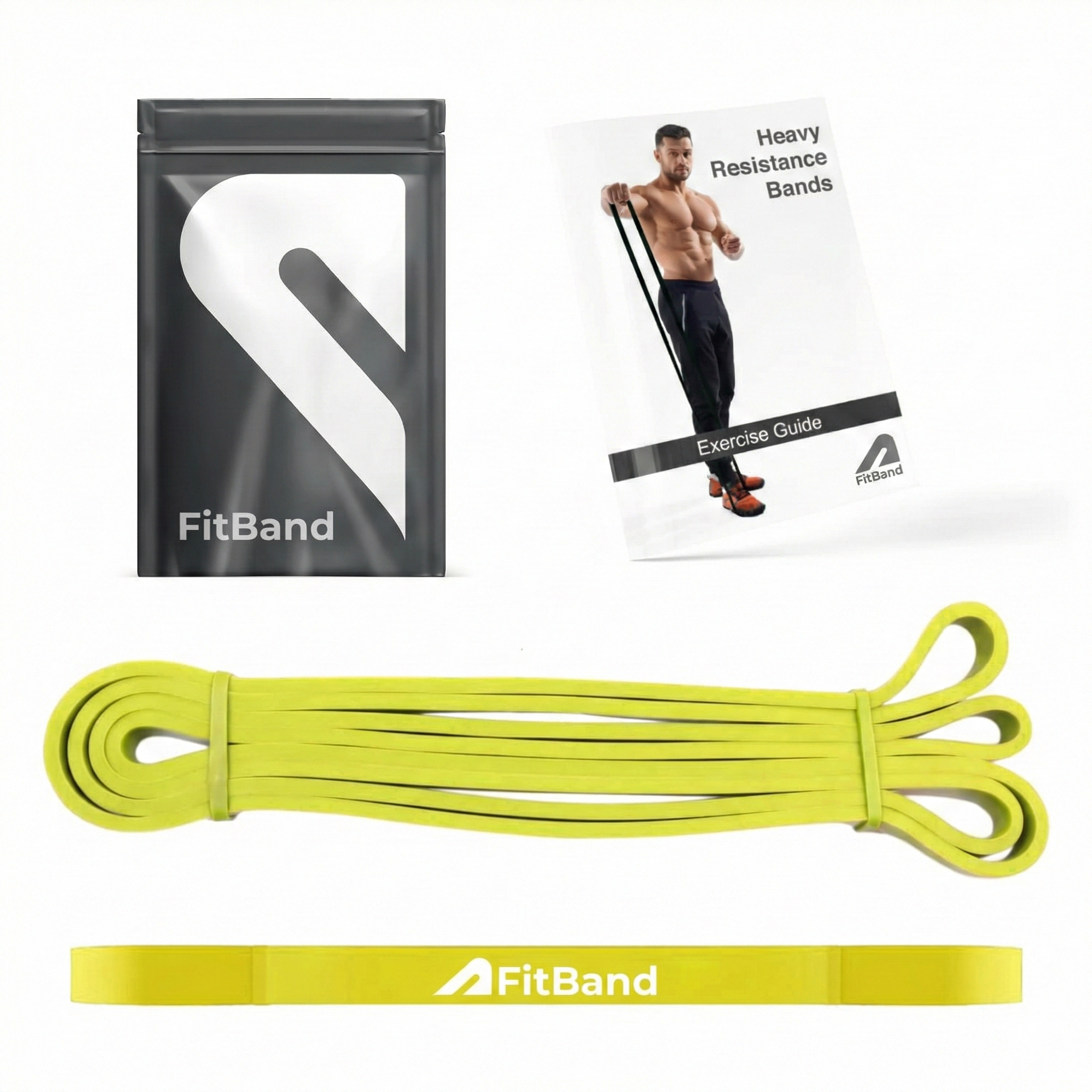 FitBand - Heavy Resistance Band for Workout Set Exercise