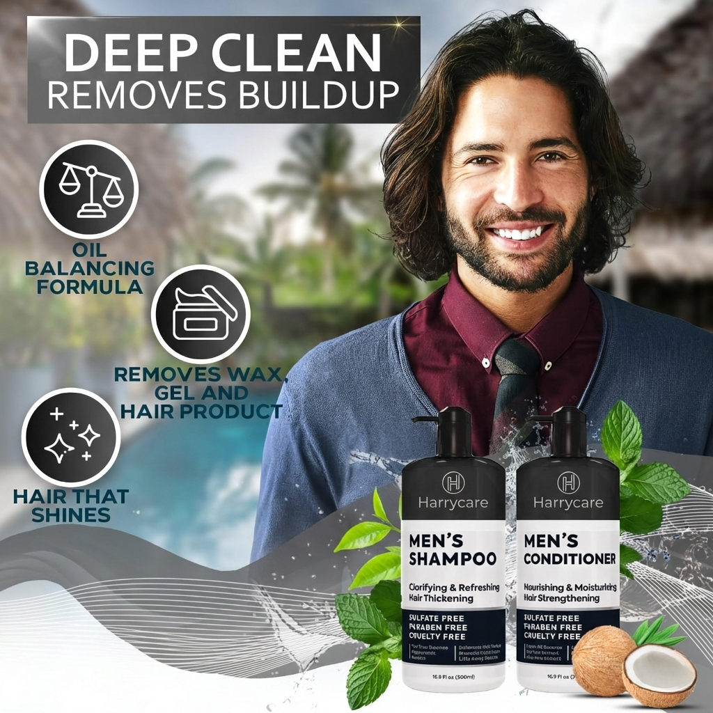 Harrycare - Hard Water Men's Shampoo