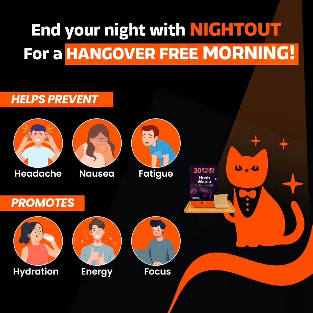 Hosh Wapsi - Hangover Recovery Oral Strip - 30 pc