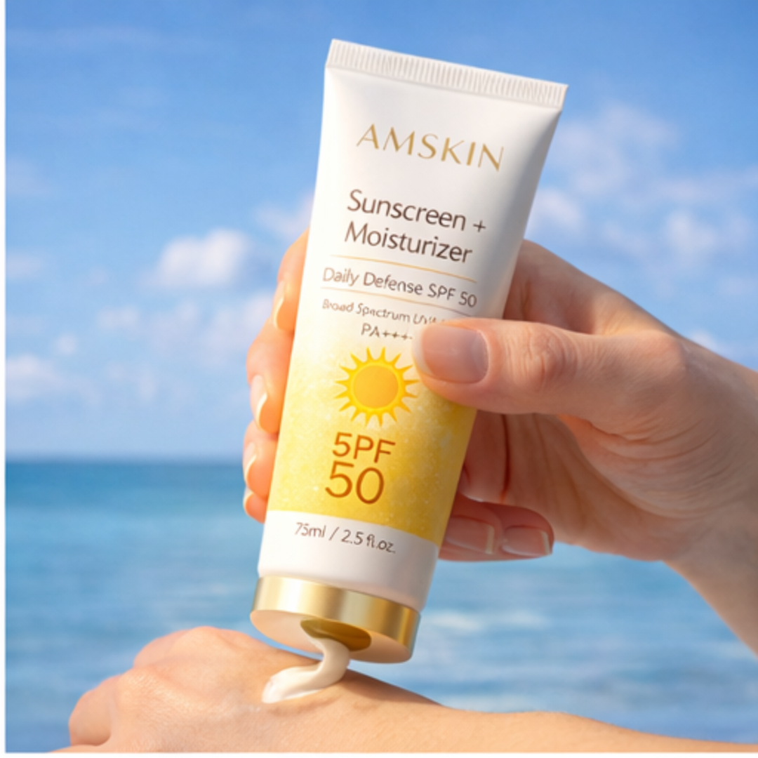 Amskin - Sunscreen+Moisturizer for Men's - 75 ml