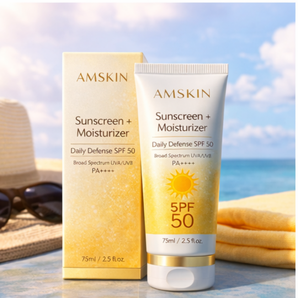 Amskin - Sunscreen+Moisturizer for Men's - 75 ml