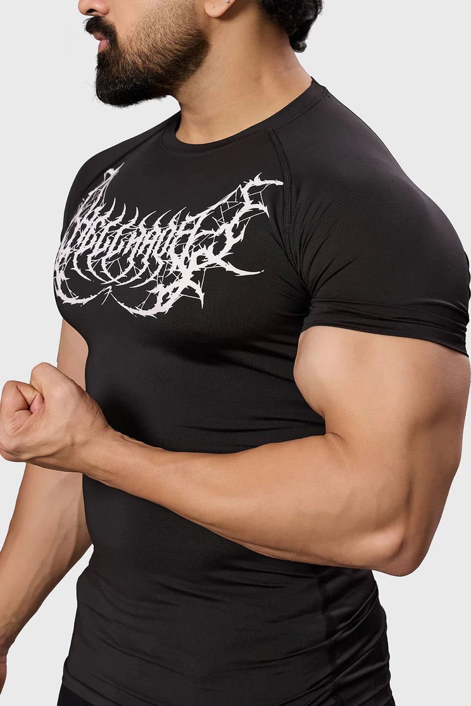Hell Born Compression T-shirt Black/White