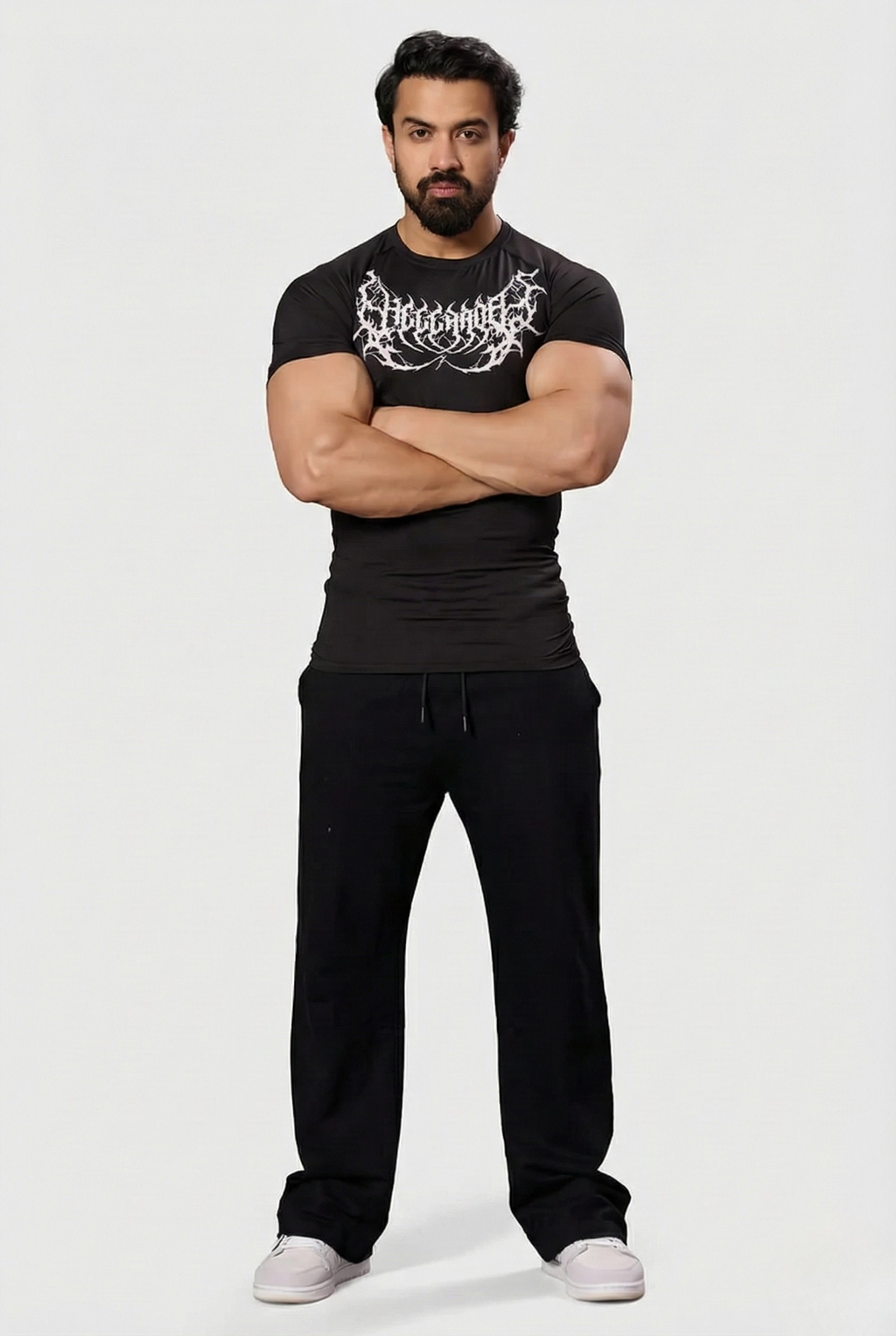 Hell Born Compression T-shirt Black/White