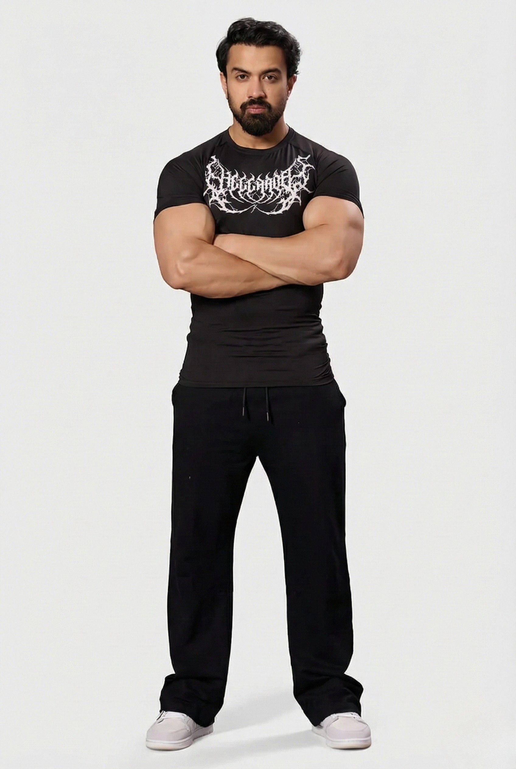 Hell Born Compression T-shirt Black/White