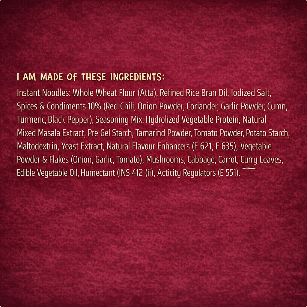 Millet Spicy Masala Noodles (Pack of 4) 4x75g Each