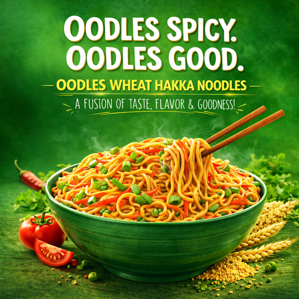 Wheat Hakka Noodles (Pack of 4) 4x75g Each