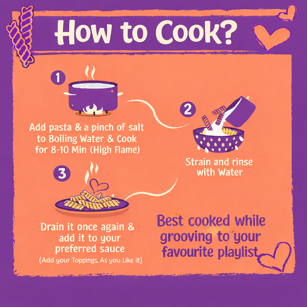 Fusilli Pasta (Pack of 4) 4x400 gm