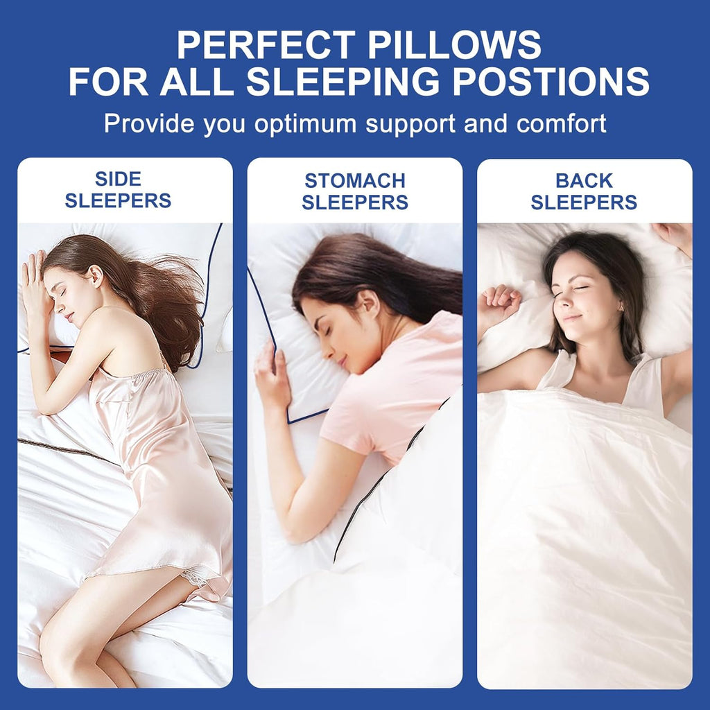 Softy Premium Pillows Standard Size Set of 2, Fluffy and Supportive