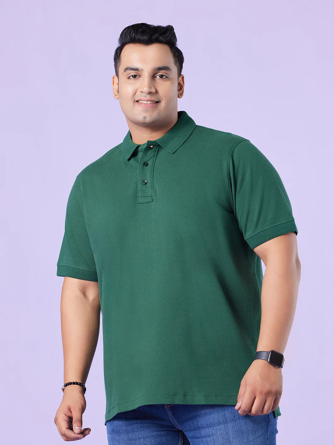 TESSH - PLUS SIZE PREMIUM DOBBY POLO T-SHIRT | XL-7XL