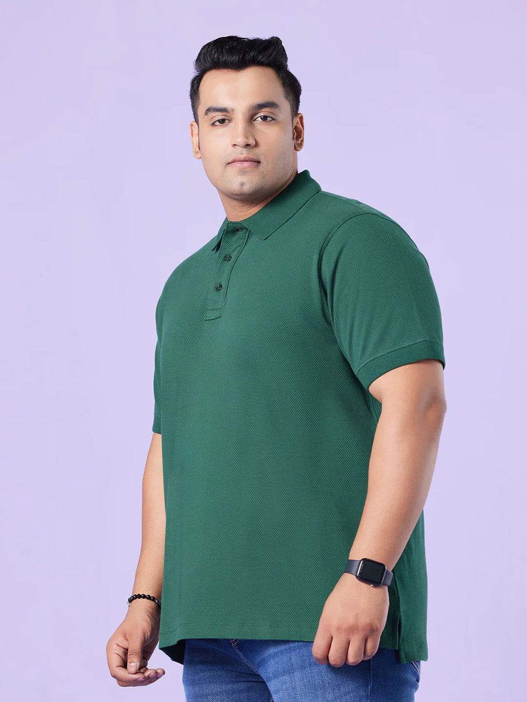 TESSH - PLUS SIZE PREMIUM DOBBY POLO T-SHIRT | XL-7XL