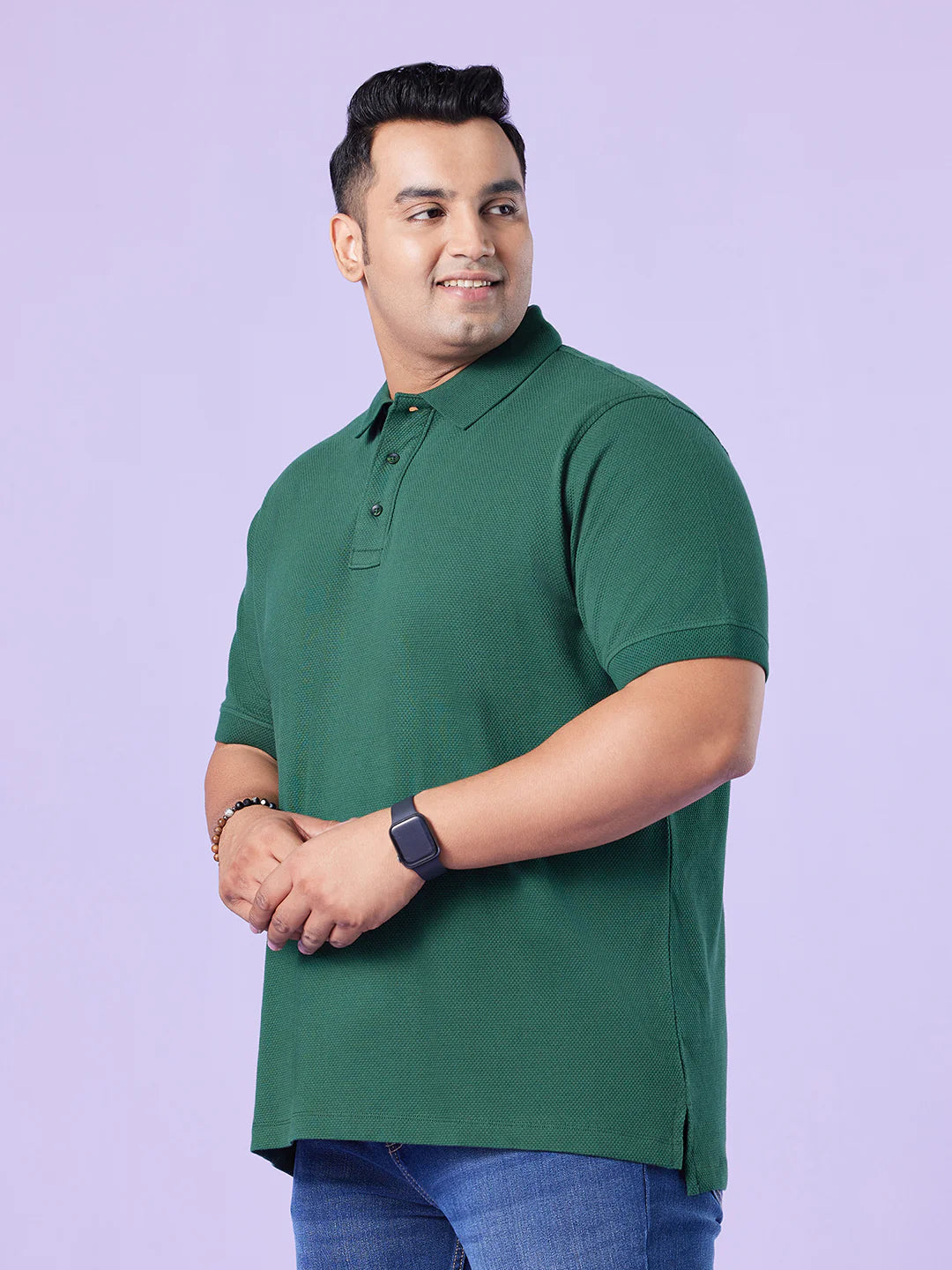 TESSH - PLUS SIZE PREMIUM DOBBY POLO T-SHIRT | XL-7XL