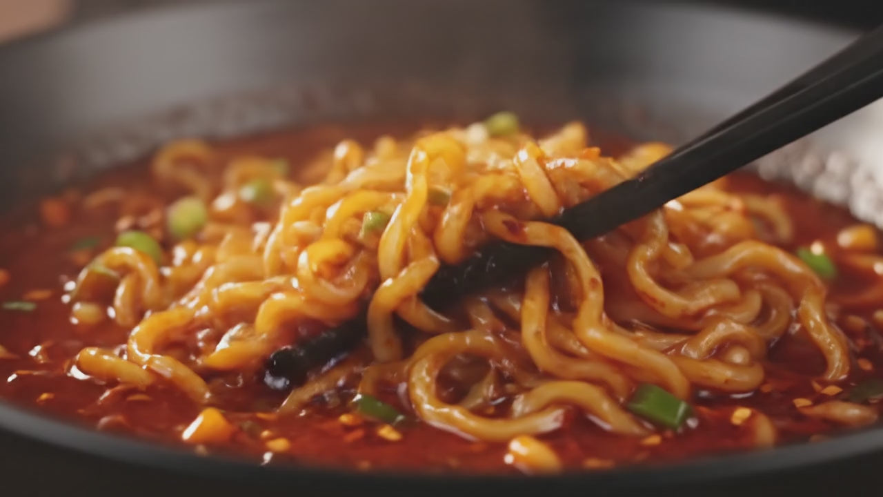 Wheat Korean Noodles (Pack of 4) 4x75g Each