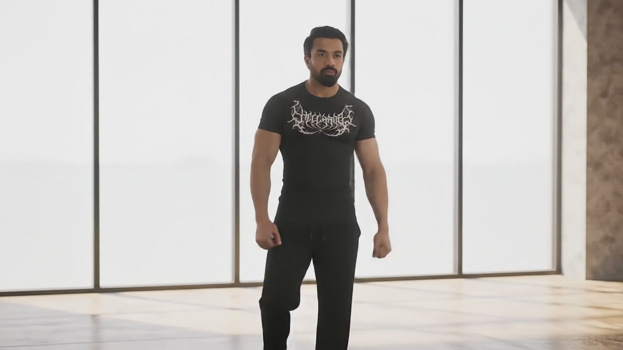Hell Born Compression T-shirt Black/White