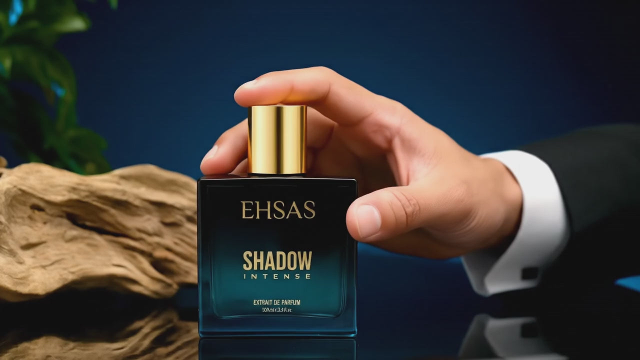 Ehsas Extrait De Parfum Shadow Intense – India’s First & Strongest Perfume with 40% Concentration, 100 ml