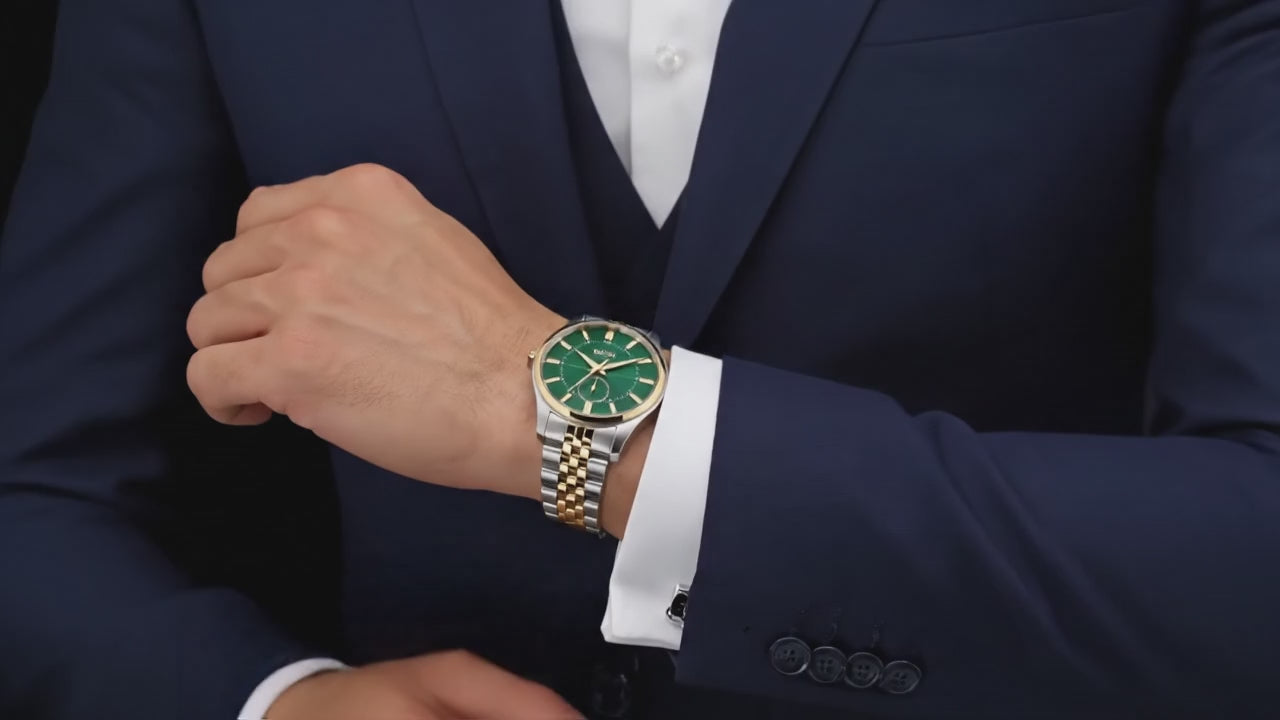 Moon III - Olive Green Gold Two Tone - Watch