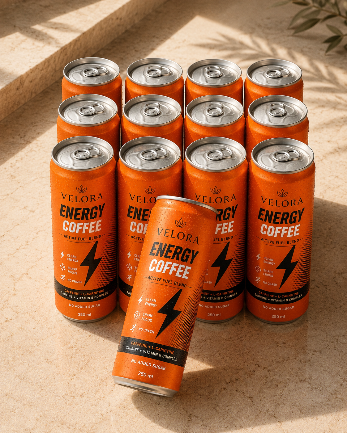 Velora Energy Coffee 12-pack render